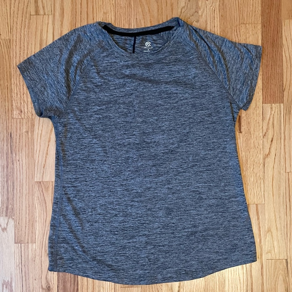 Champion Woman’s Athletic Top Size Medium Black Heathered